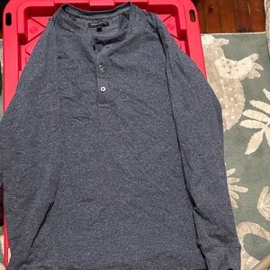 Banana Republic Dark Blue Long Sleeve Henley